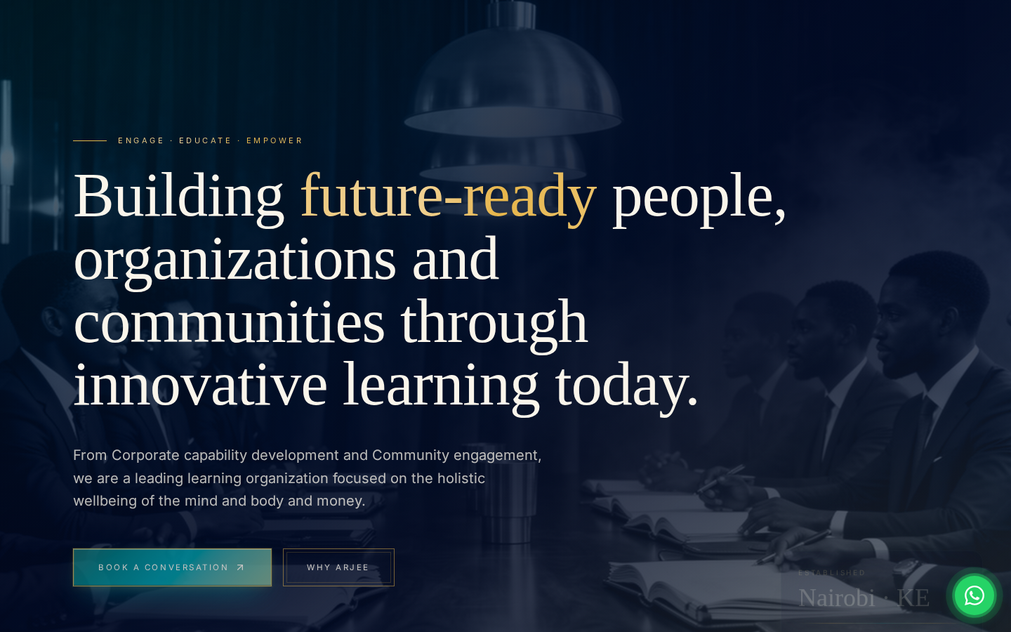 Arjee Advisory Services website