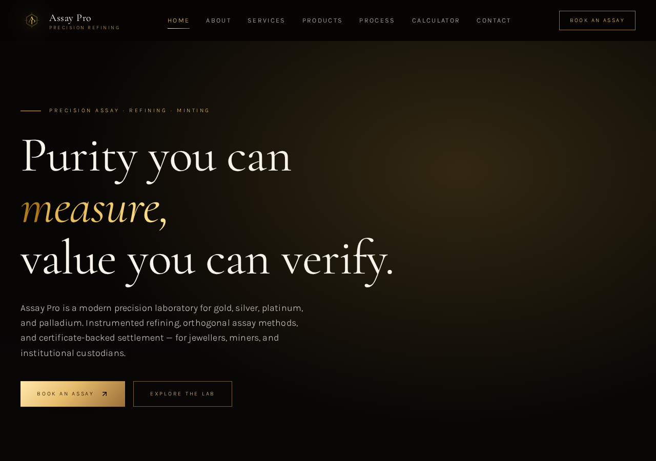 Assay Pro — homepage hero