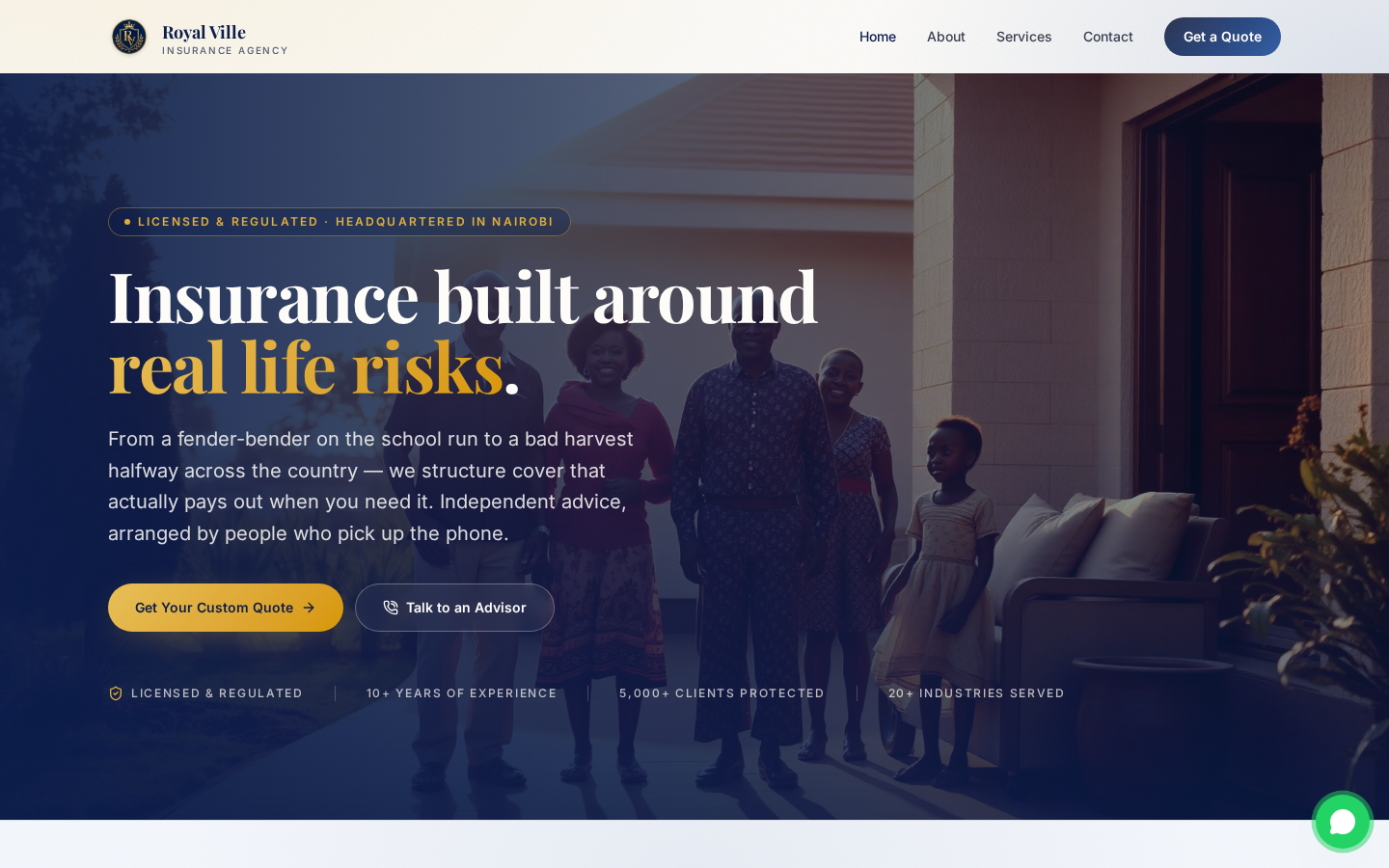 Royal Ville Insurance website