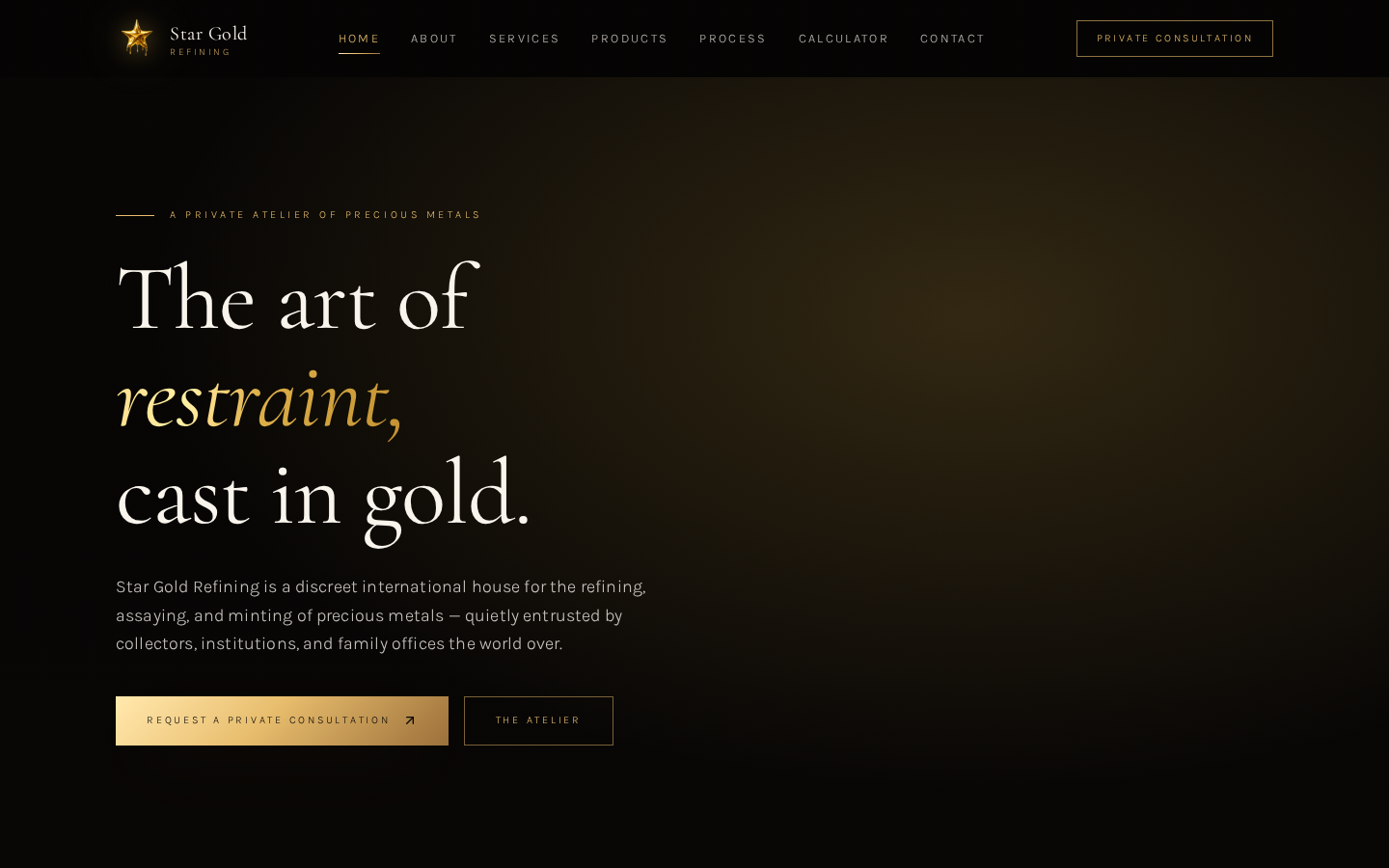 Star Gold Refining website