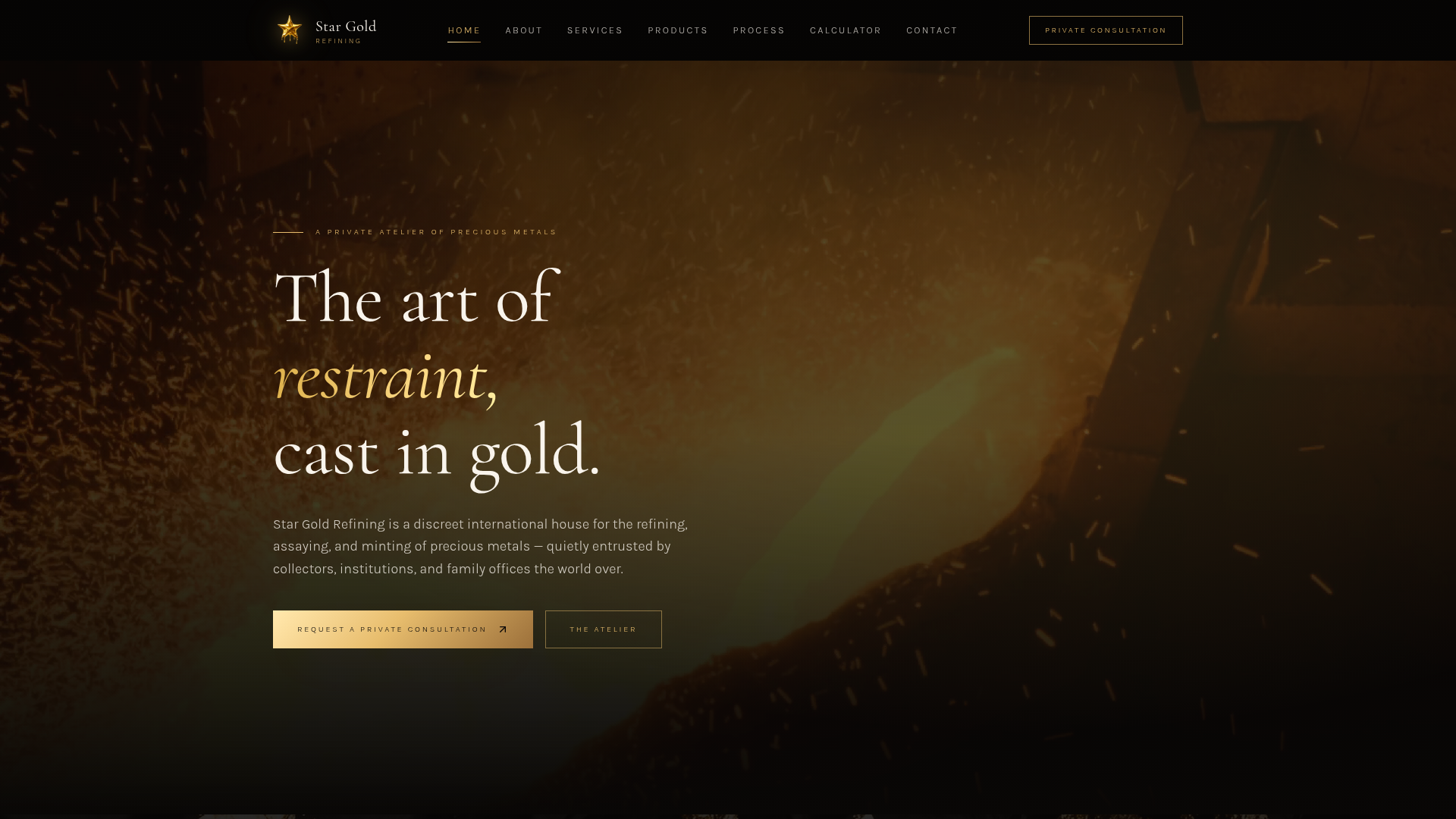 Star Gold Refining — homepage hero